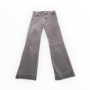 Style & Co Womens Grey Flare Leg Denim Jeans Size 12 Faded Wash 3519 FED